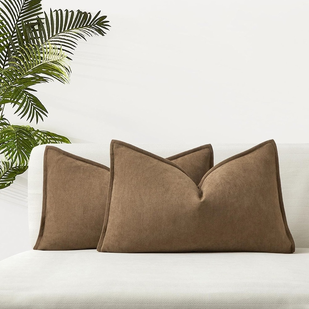 Elegant Brown Accent Pillows